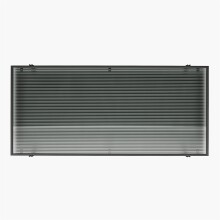 Computertisch >Ælva< Glas / Metall matt Schwarz - 108x74x49cm (BxHxT)