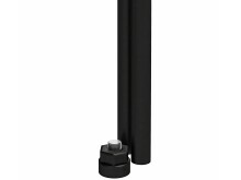 Lowboard >Ælva< Glas / Metall matt Schwarz - 140x50x39cm (BxHxT)