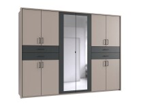 Drehtürenschrank >Taiga< 4 Schübe, 10...