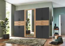 Drehtürenschrank >Taiga< 4 Schübe, 10...