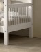 Hausbett >Buche Massiv< Rollrost, 90x200cm, Buche massiv weiß - 207,5x170x97,5 (BxHxT)