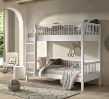 Etagenbett >Buche Massiv< Rollrost, 2x 90x200cm,...