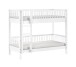 Etagenbett >Buche Massiv< Rollrost, 2x 90x200cm, Buche massiv weiß - 207,5x175,4x104,9cm (B/H/T)