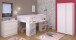 Jugendzimmer-Set >Pirouette 12< (3-teilig) in Weiss, mit drehbaren Elementen in Rosa oder Grau