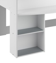Jugendzimmer-Set >Pirouette 16< (2-teilig) in Weiss, mit drehbaren Elementen in Rosa oder Grau