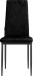 4-Fußstuhl >Maia< (2er-Set) in Schwarz, Samt/Metall - 42x98x53cm (BxHxT)