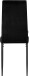4-Fußstuhl >Maia< (2er-Set) in Schwarz, Samt/Metall - 42x98x53cm (BxHxT)