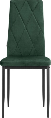 4-Fußstuhl >Maia< (2er-Set) in Grün, Samt/Metall - 42x98x53cm (BxHxT)