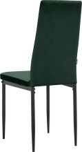 4-Fußstuhl >Maia< (2er-Set) in Grün, Samt/Metall - 42x98x53cm (BxHxT)