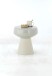 Beistelltisch >1166< in Creme, Eisen - 42x38cm (HxD)