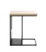 Beistelltisch >54459< in eiche, schwarz, MDF, Metall - 30x60x50cm (BxHxT)