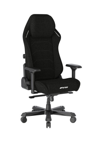Gaming-Stuhl >DXRACER< in schwarz, Webstoff schwarz - 70x70cm (BxT)