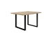 Esstisch >TABLES< in Sonoma Eiche Dekor, U-Metallgestell schwarz - 140x74,7x90cm (BxHxT)
