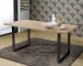 Esstisch >TABLES< in Sonoma Eiche Dekor, U-Metallgestell schwarz - 140x74,7x90cm (BxHxT)