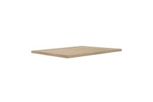 Esstisch >TABLES< in Sonoma Eiche Dekor, U-Metallfüße in Schwarz - 160x74,7x90cm (BxHxT)
