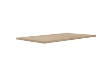 Esstisch >TABLES< Sonoma Eiche Dekor, U-Metallgestell rohstahl - 160x74,7x90cm (BxHxT)