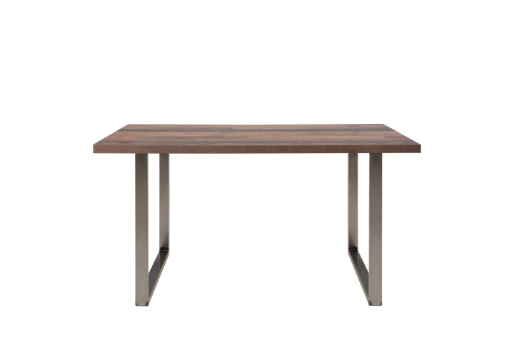 Esstisch >TABLES< in Old – Wood Vintage, Metallfüße U-rohstahl - 140x74,7x90cm (BxHxT)
