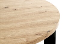 Couchtisch >54464< in eiche, schwarz, MDF, Metall - 42x75cm (HxD)