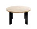 Couchtisch >54464< in eiche, schwarz, MDF, Metall - 42x75cm (HxD)