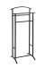 Herrendiener >55503< in schwarz, Stahlrohr - 48x107x36cm (BxHxT)