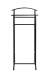 Herrendiener >55503< in schwarz, Stahlrohr - 48x107x36cm (BxHxT)