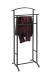 Herrendiener >55503< in schwarz, Stahlrohr - 48x107x36cm (BxHxT)
