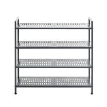 Schuhregal >55815< in anthrazit, Metall - 73x72x25cm (BxHxT)
