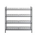 Schuhregal >55815< in anthrazit, Metall - 73x72x25cm (BxHxT)