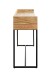 Konsole >54967< in akazie, schwarz, Massivholz, Metall - 100x80x35cm (BxHxT)