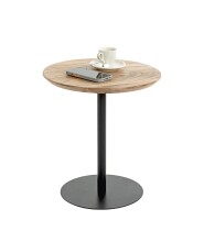 Beistelltisch >54972< in akazie, schwarz - 45x40 (HxD)