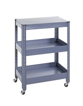 Servierwagen >55118< in blau, Metall - 50x75x32cm...