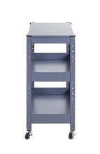 Servierwagen >55118< in blau, Metall - 50x75x32cm (BxHxT)