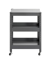 Servierwagen >55818< in anthrazit, Metall - 50x75x32cm (BxHxT)