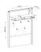 Garderoben-Set >Nature One< (2-teilig) in Kernbuche, teilmassiv - 90x158x40cm (B/H/T)