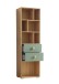 Standregal >Birta< 2 Schübe, 7 Fächer, Artisan Eiche Dekor/Salbei - 60x200x38,2cm (BxHxT)