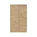 Schwebetürenschrank >ENZO< 1 Stange, 4 Böden, Nodi Eiche Dekor - 120x200x50 (BxHxT)