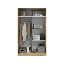 Komplettschlafzimmer >ENZO< (6-teilig) Nodi Eiche Dekor / Anthrazitgrau