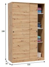 Komplettschlafzimmer >ENZO< (6-teilig) Nodi Eiche Dekor / Anthrazitgrau