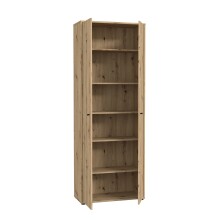 Mehrzweckschrank >TEMPRA2< 5 Böden, 2 Türen, Artisan Eiche Dekor - 73,7x197,5x34,8cm (BxHxT)