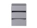 Schubkasteneinsatz >EXTRA< 3 Schübe, für Kleiderschrank, in Grau - 51x70,6x39,6cm (BxHxT)