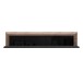 Wandboard >SAVONA< in Schlammeiche Dekor / schwarz - 132,9x27,7x22cm (BxHxT)