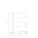 Highboard >SILBA< 4 Türen, Salbei - 109,9x138,2x41,1cm (BxHxT)
