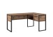 Eckschreibtisch >Marlo< in Zinneiche / schwarz - 152x75,5x104 (BxHxT)