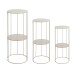 Blumentisch >54182< (3er Set) in grau (Kaschmirgrau) - 45x21 (HxD)