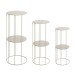 Blumentisch >54182< (3er Set) in grau (Kaschmirgrau) - 45x21 (HxD)