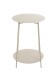 Beistelltisch >54183< in grau (Kaschmirgrau), Metall - 60x45cm (HxD)