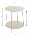 Beistelltisch >54184< in grau (Kaschmirgrau), Stahlrohr; Metall - 50x50cm (HxD)