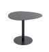 Beistelltisch >59539< in schwarz, Stahlrohr, Metall - 51x42x41cm (BxHxT)