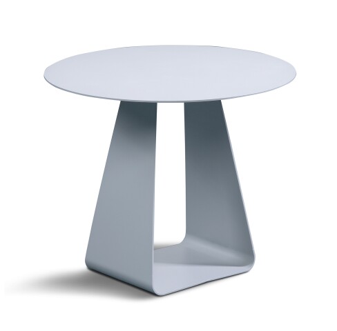 Beistelltisch >Freddy 1< in grau, Metall grau pulverbeschichtet - 38x45cm (HxD)