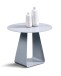 Beistelltisch >Freddy 1< in grau, Metall grau pulverbeschichtet - 38x45cm (HxD)